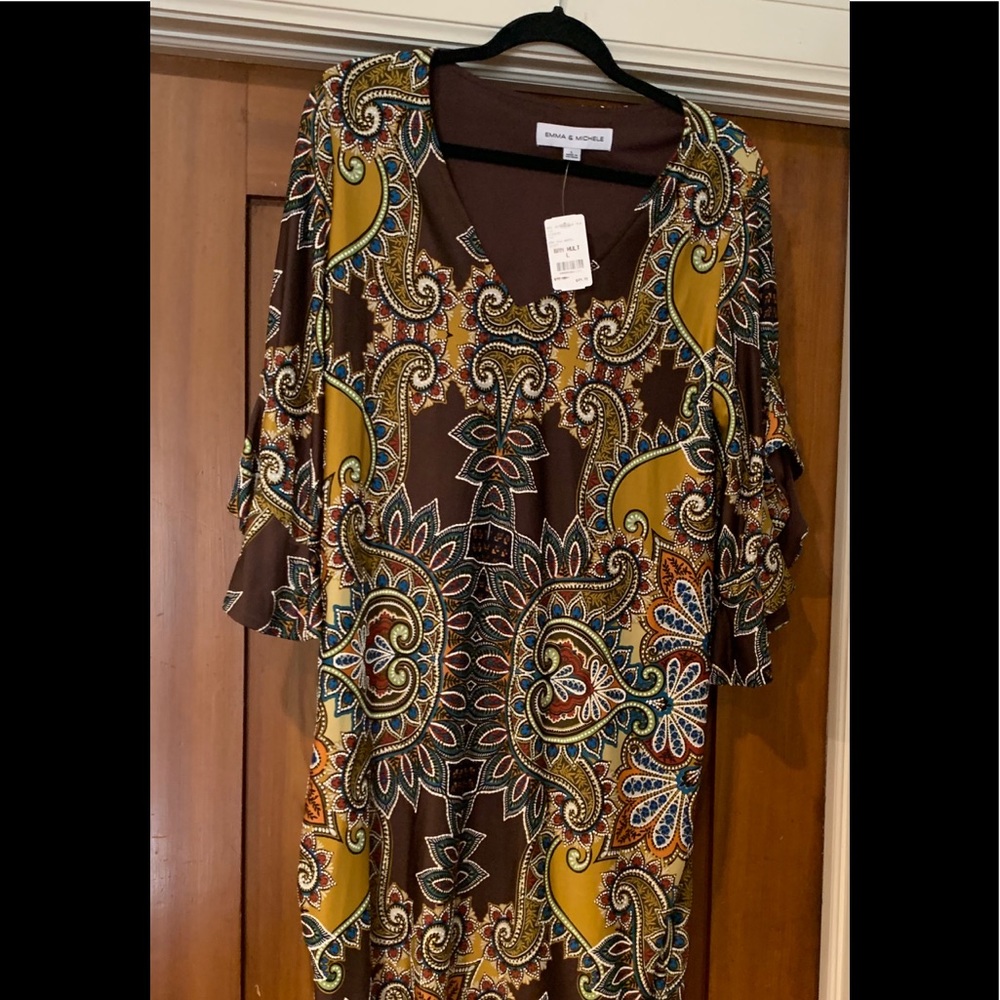 Perfect Fall colored dress casual or dressy!